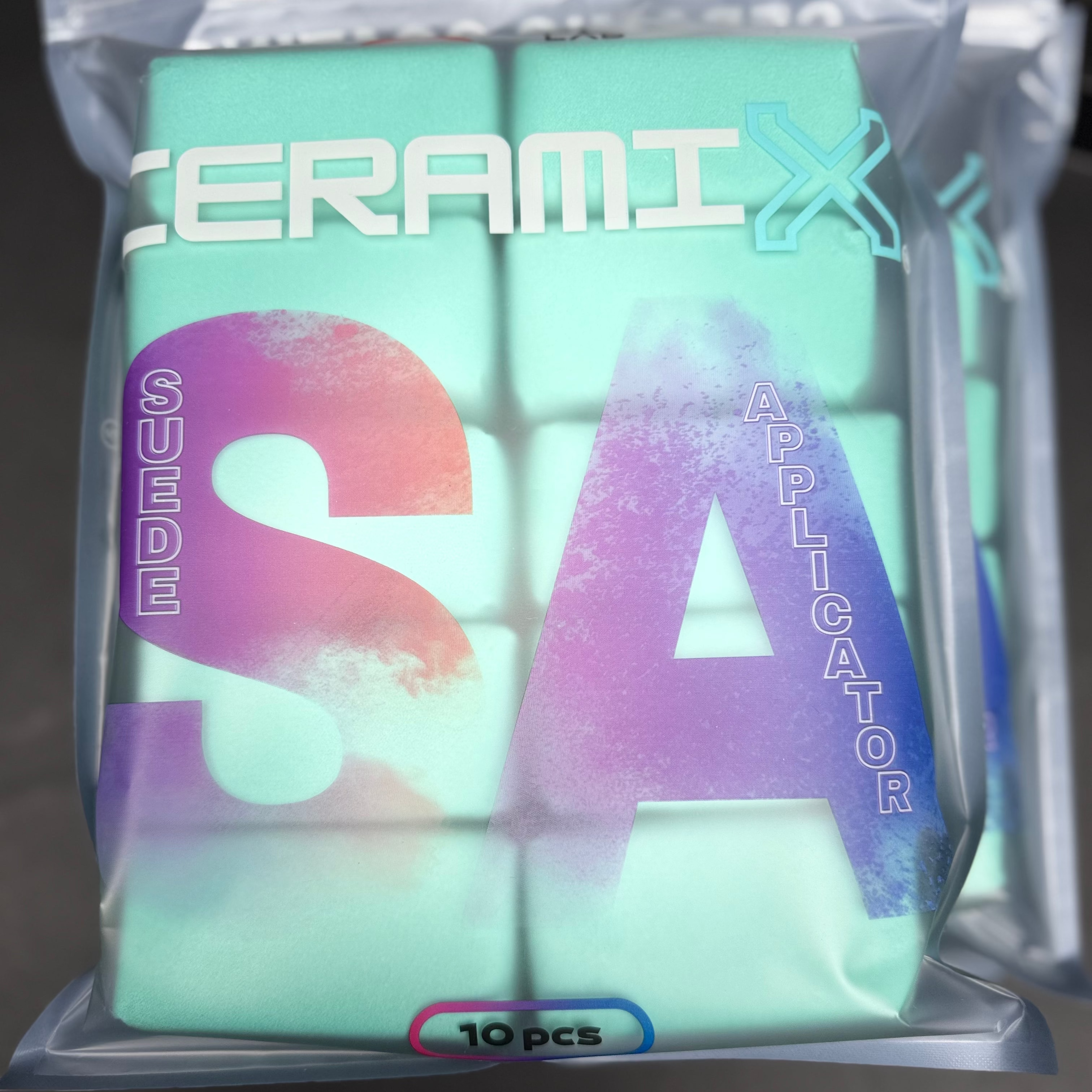 CERAMI-X Mini Microfiber Coating Applicator Sponge w/ Plastic Barrier - 10PCS - MICROFIBER, CHAMOIS AND OTHER TOWELS - D-Tail Lab