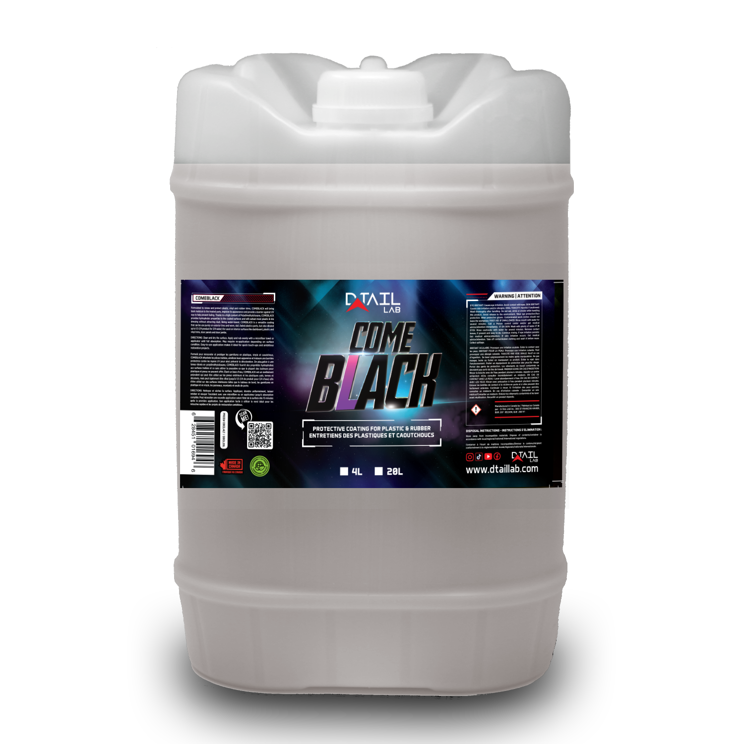 COMEBLACK Plastic & Rubber Trim Coating - PLASTIC, RUBBER, VINYL & TIRE - D-Tail Lab