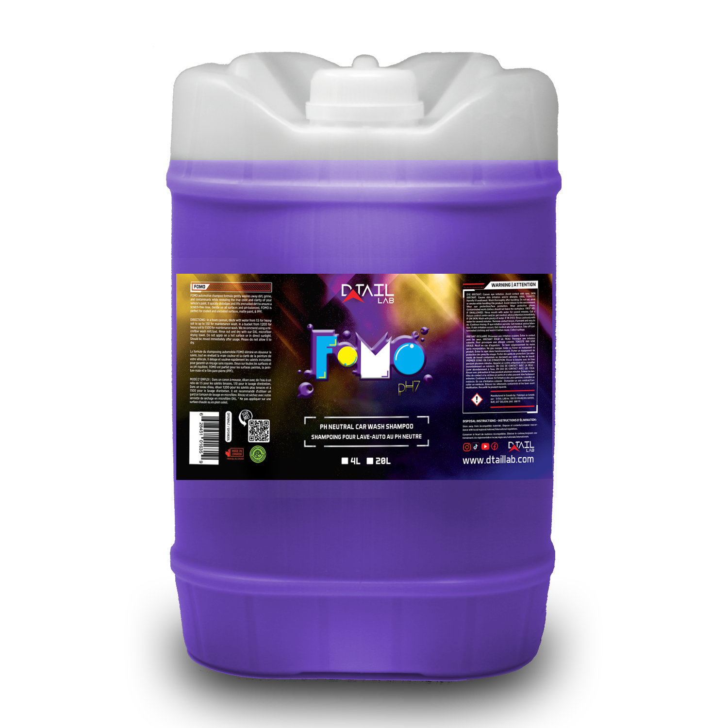 FOMO pH Neutral Car Wash Shampoo - SOAPS & SHAMPOOS - D-Tail Lab