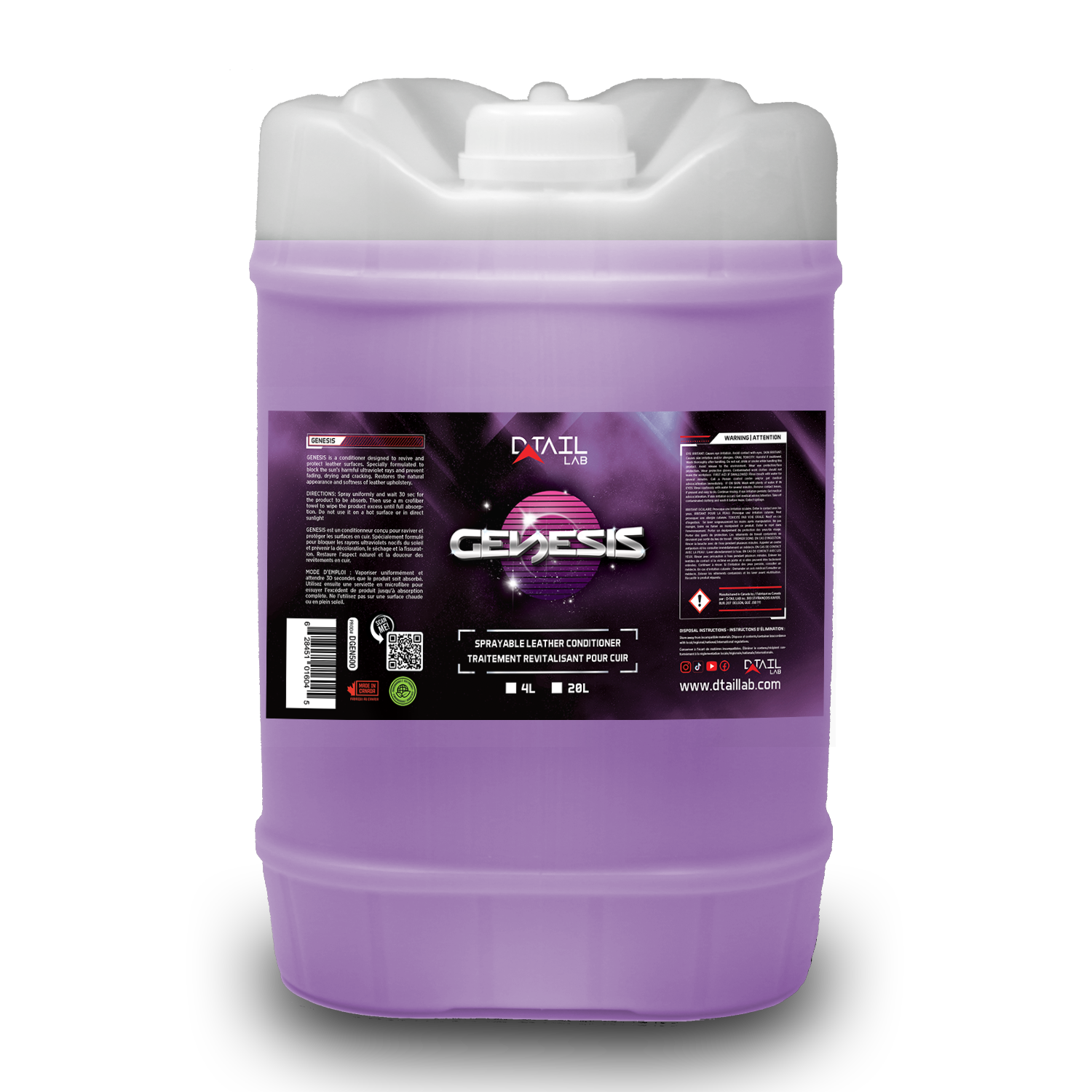 GENESIS Premium Leather Conditioner - LEATHER AND FABRIC - D-Tail Lab
