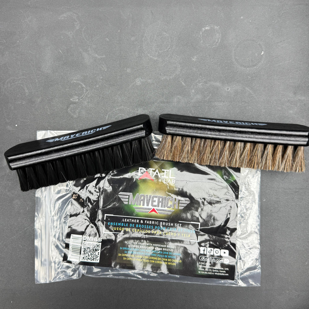 MAVERICK Leather & Fabric Brush Set - 2 PCS - BRUSHES - D-Tail Lab
