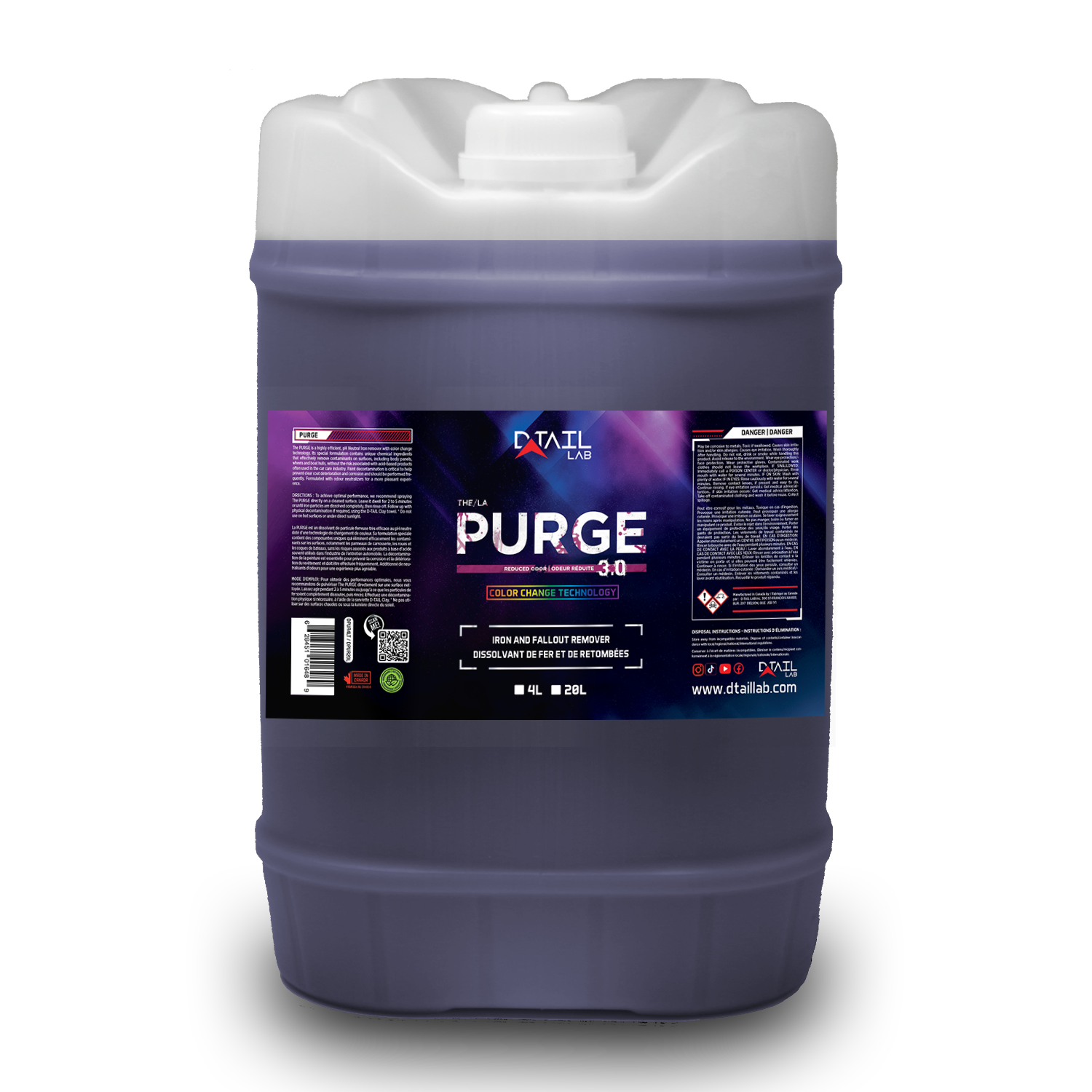 PURGE pH Neutral Iron and Fallout Remover - PAINT DECONTAMINATION - D-Tail Lab