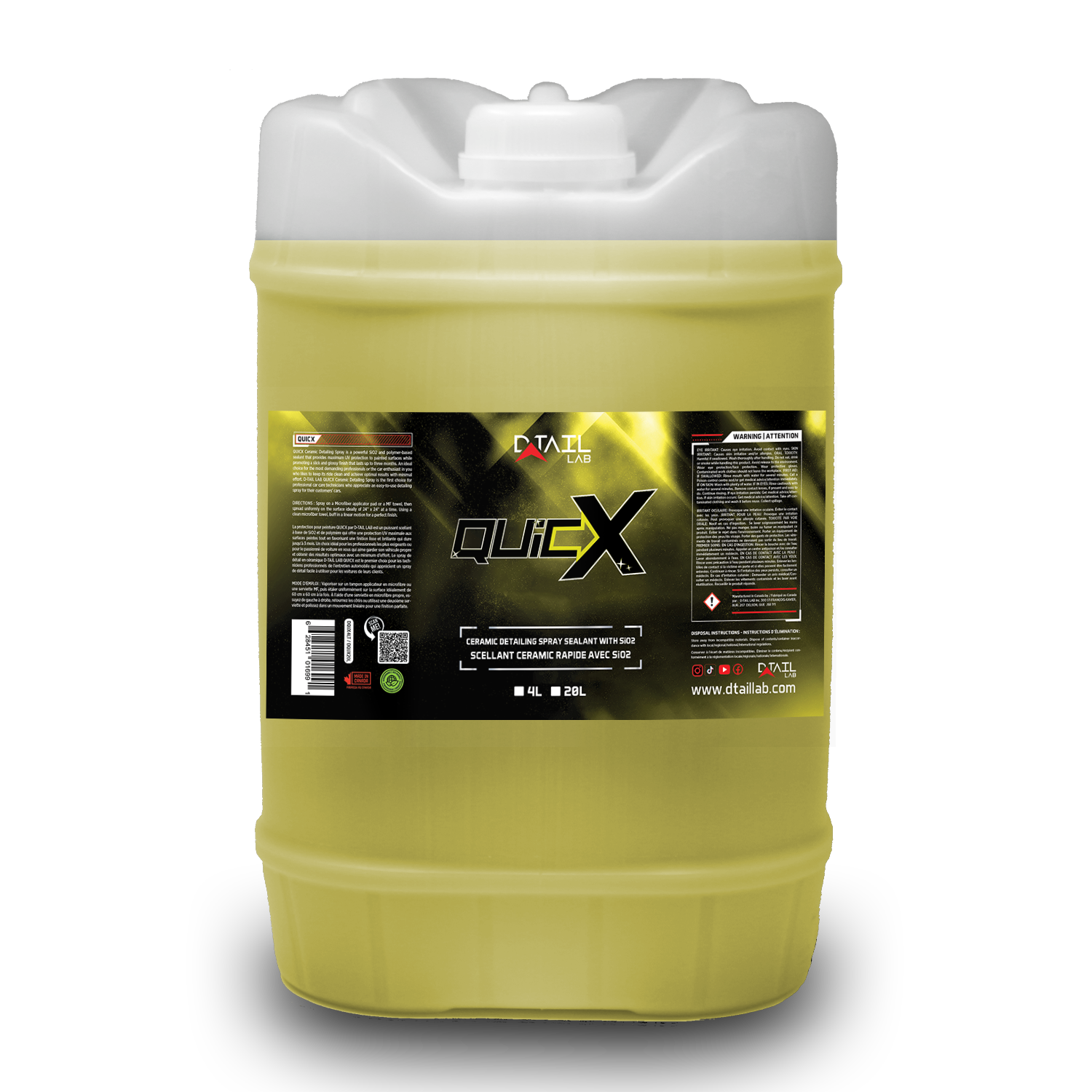 QUICX Ceramic Detailing Spray Sealant with SiO2 - PAINT PROTECTION & WAX - D-Tail Lab